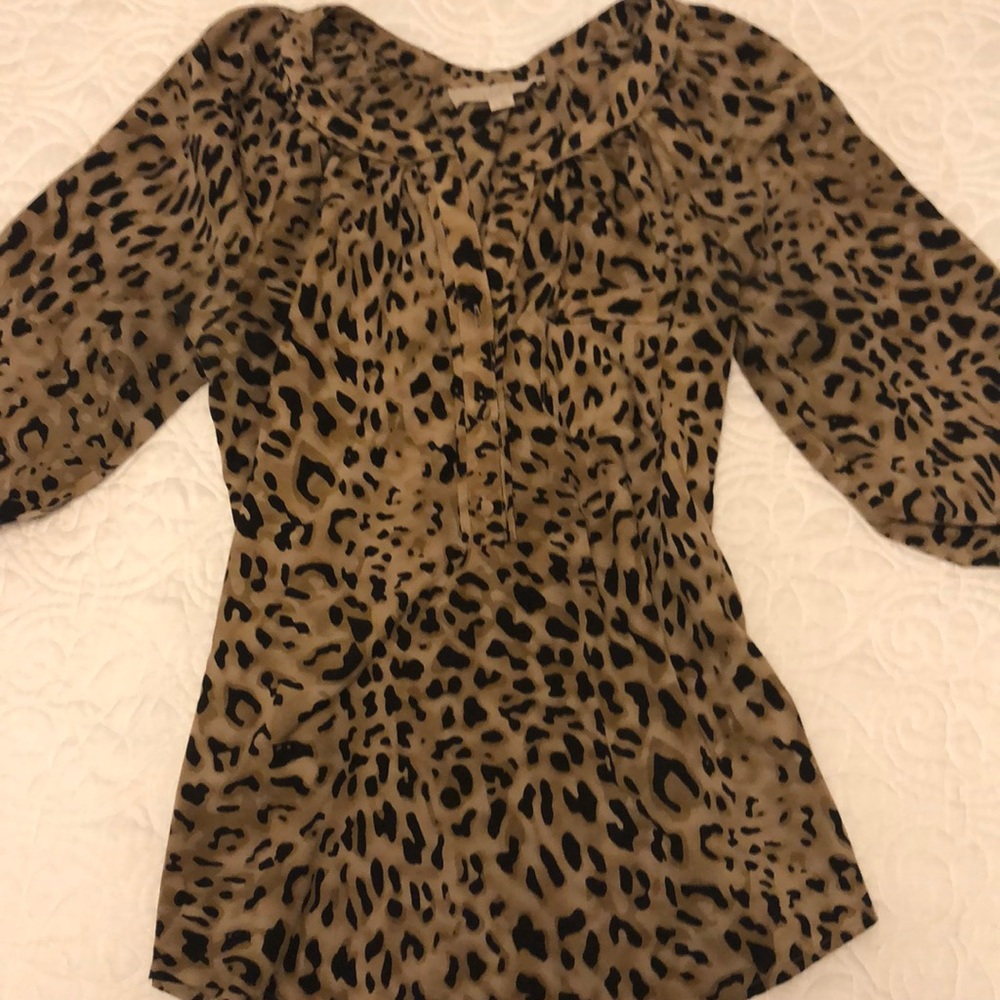 Cheetah print blouse